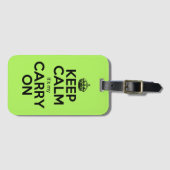 Étiquette À Bagage Gardez le calme c'est mon carry sur jeu drôle de c (Devant Horizontal)