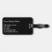 Étiquette À Bagage Gardez le calme et basculez dessus (Dos horizontal)