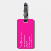 Étiquette À Bagage Gardez le calme et continuez (Dos Vertical)