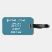 Étiquette À Bagage Gardez le calme et plongez sur l'étiquette faite (Dos horizontal)