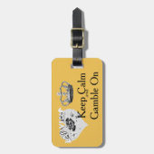 Étiquette À Bagage Gardez le jeu calme Las Vegas (Devant Vertical)