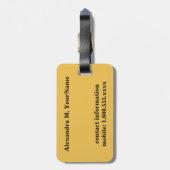 Étiquette À Bagage Gardez le jeu calme Las Vegas (Dos Vertical)