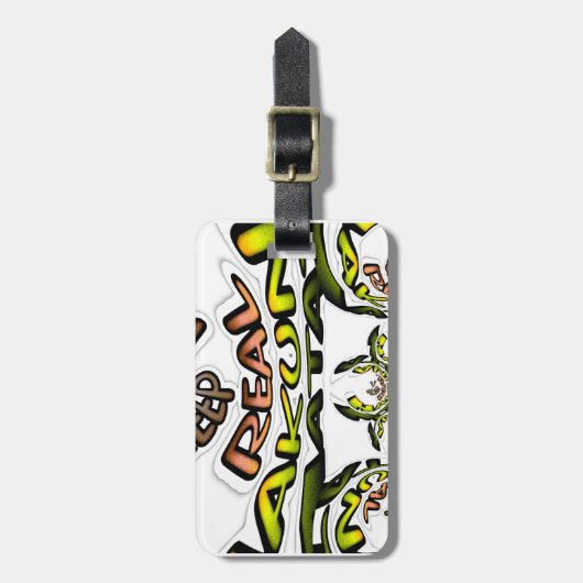 Étiquette À Bagage Gardez-le réel : Art Kaleidoscope Impression/Graph (Devant Vertical)