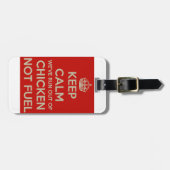 Étiquette À Bagage Gardez l'étiquette calme de sac (Devant horizontal)