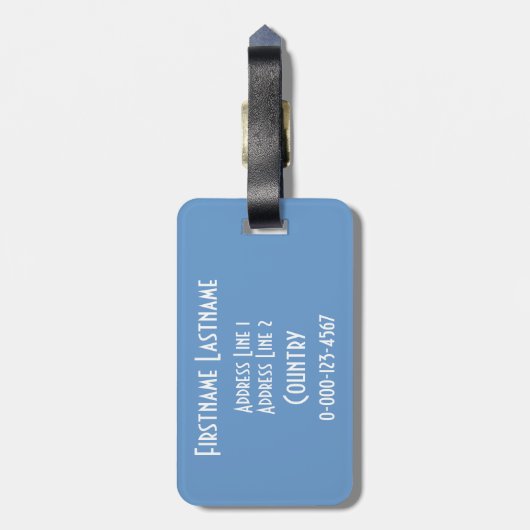 Étiquette À Bagage Gardez l'étiquette faite sur commande de bagage de (Dos Vertical)