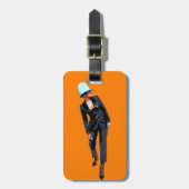 Étiquette À Bagage Gardez votre coeur trois piles (Devant Vertical)