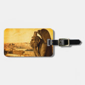 Étiquette À Bagage Gargoyle médiéval Le Stryge à Notre Dame, Paris (Devant horizontal)