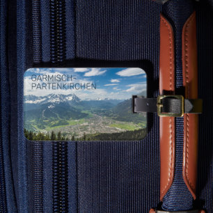 Étiquette À Bagage Garmisch-Partenkirchen Bavaria Alpes Panorama Cade