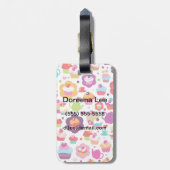 Étiquette À Bagage Gâteau et théière en cuillère (Dos Vertical)