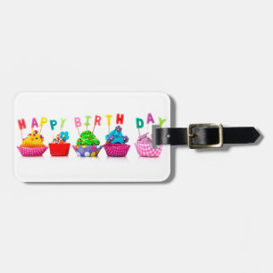 Étiquette À Bagage Gâteaux d'anniversaire