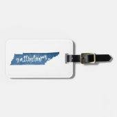 Étiquette À Bagage Gatlinburg Tennessee Wood Grain (Devant horizontal)