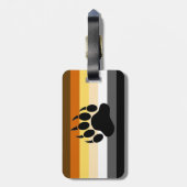 Étiquette À Bagage Gay Bear Pride Flag Bear (Dos Vertical)