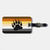 Étiquette À Bagage Gay Bear Pride Flag Bear (Dos horizontal)