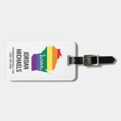 Étiquette À Bagage Gay pride du Wisconsin| Carte de la maison (Devant horizontal)