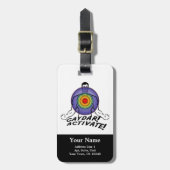 Étiquette À Bagage Gaydar ! Activez ! Homosexuel d'arc-en-ciel (Devant Vertical)