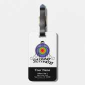 Étiquette À Bagage Gaydar ! Activez ! Homosexuel d'arc-en-ciel (Dos Vertical)