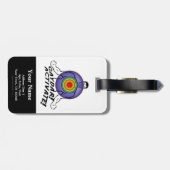 Étiquette À Bagage Gaydar ! Activez ! Homosexuel d'arc-en-ciel (Dos horizontal)