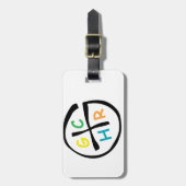 Étiquette À Bagage GCHR-Couleur (Devant Vertical)