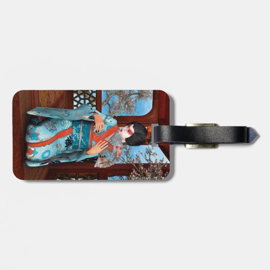 Étiquette À Bagage Geisha (Dos horizontal)