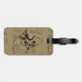 Étiquette À Bagage Gemini Constellation Map Engraving par Hevelius (Dos horizontal)