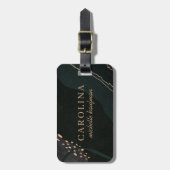 Étiquette À Bagage Géode métallique (Devant Vertical)