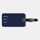 Étiquette À Bagage Geometric Elegance (Dos horizontal)