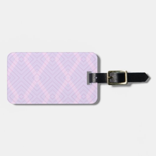 Étiquette À Bagage Géométrie rose et magenta (Devant horizontal)
