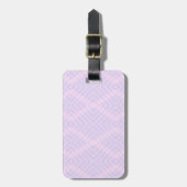 Étiquette À Bagage Géométrie rose et magenta (Devant Vertical)