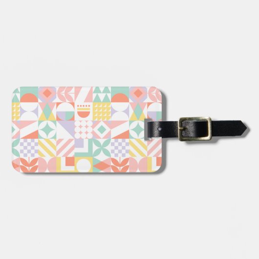 Étiquette À Bagage géométrique n° 32 (Devant horizontal)