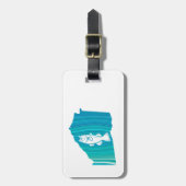 Étiquette À Bagage Géorgie Wave Fishing (Devant Vertical)