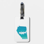 Étiquette À Bagage Géorgie Wave Fishing (Dos Vertical)