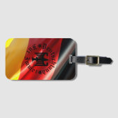 Étiquette À Bagage Germany/Deutschland Forever/black eagle/flag (Devant Horizontal)