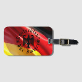 Étiquette À Bagage Germany/Deutschland Forever/black eagle/flag (Devant Horizontal)
