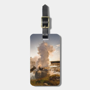 Étiquette À Bagage Geyser de rebord, bassin de geyser de Norris