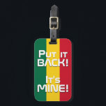 Étiquette À Bagage Ghana National Drapeau Patriotique<br><div class="desc">Tag du drapeau national du Ghana avec le drapeau du Ghana imprimé sur l'un des côtés du tag. Le nom du pays écrit avec la police vibrante est intégré dans la conception du fond. Le texte est entièrement personnalisable à l'aide de la fonction "Customiser !". L'autre côté de la balise...</div>