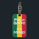 Étiquette À Bagage Ghana National Drapeau Patriotique<br><div class="desc">Tag du drapeau national du Ghana avec le drapeau du Ghana imprimé sur l'un des côtés du tag. Le nom du pays écrit avec la police vibrante est intégré dans la conception du fond. Le texte est entièrement personnalisable à l'aide de la fonction "Customiser !". L'autre côté de la balise...</div>