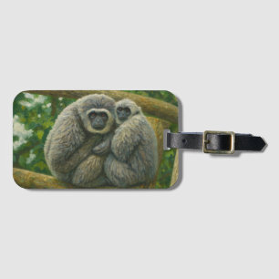 Étiquette À Bagage Gibbon Companions - Portrait émotionnel de la faun