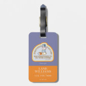 Étiquette À Bagage Gilmore Girls | Graphique des devis de café (Dos Vertical)