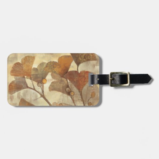 Étiquette À Bagage Gingko (Devant horizontal)