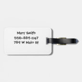 Étiquette À Bagage Girafe (Dos horizontal)