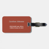 Étiquette À Bagage Girafe avec coucher de soleil africain -Poster Vin (Dos horizontal)