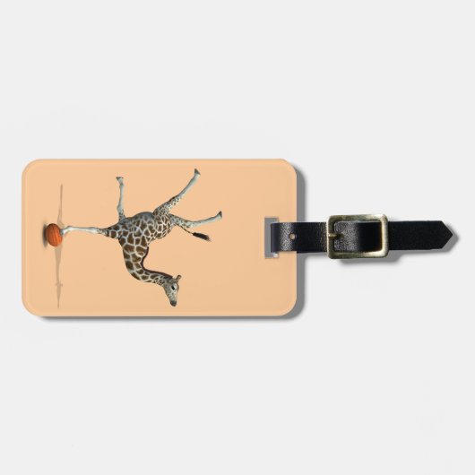 Étiquette À Bagage Girafe d'équilibrage (Devant horizontal)