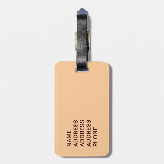 Étiquette À Bagage Girafe d'équilibrage (Dos Vertical)