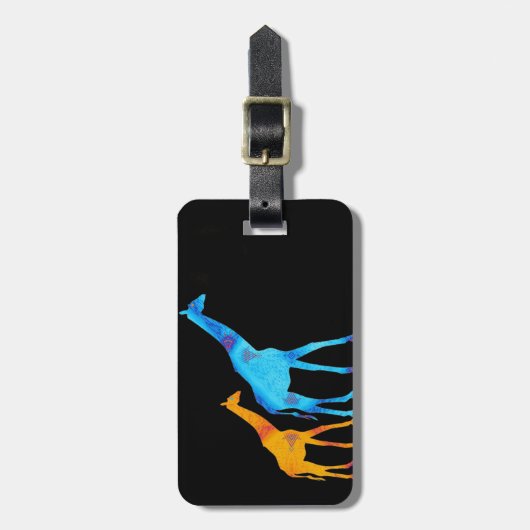 Étiquette À Bagage Giraffe (Devant Vertical)