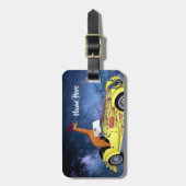 Étiquette À Bagage Giraffe dans l'espace Amusant Art Custom Luggage T (Devant Vertical)