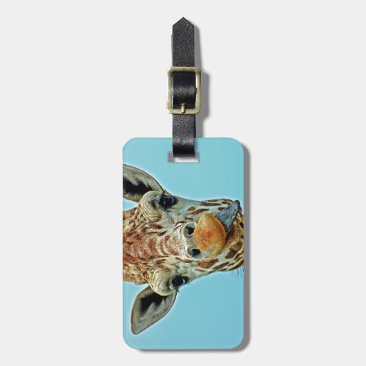 Étiquette À Bagage giraffe funny (Devant Vertical)