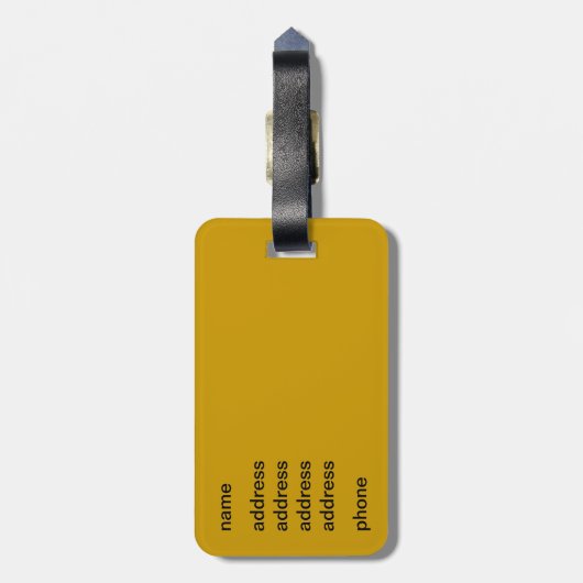 Étiquette À Bagage Giraffe Incognito (Dos Vertical)