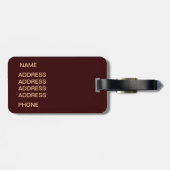 Étiquette À Bagage Giraffe Incognito (Dos horizontal)