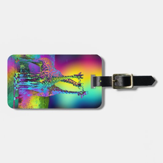 Étiquette À Bagage Giraffes 2 options (Devant horizontal)