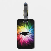 Étiquette À Bagage Girl Marathon Runner (Dos Vertical)